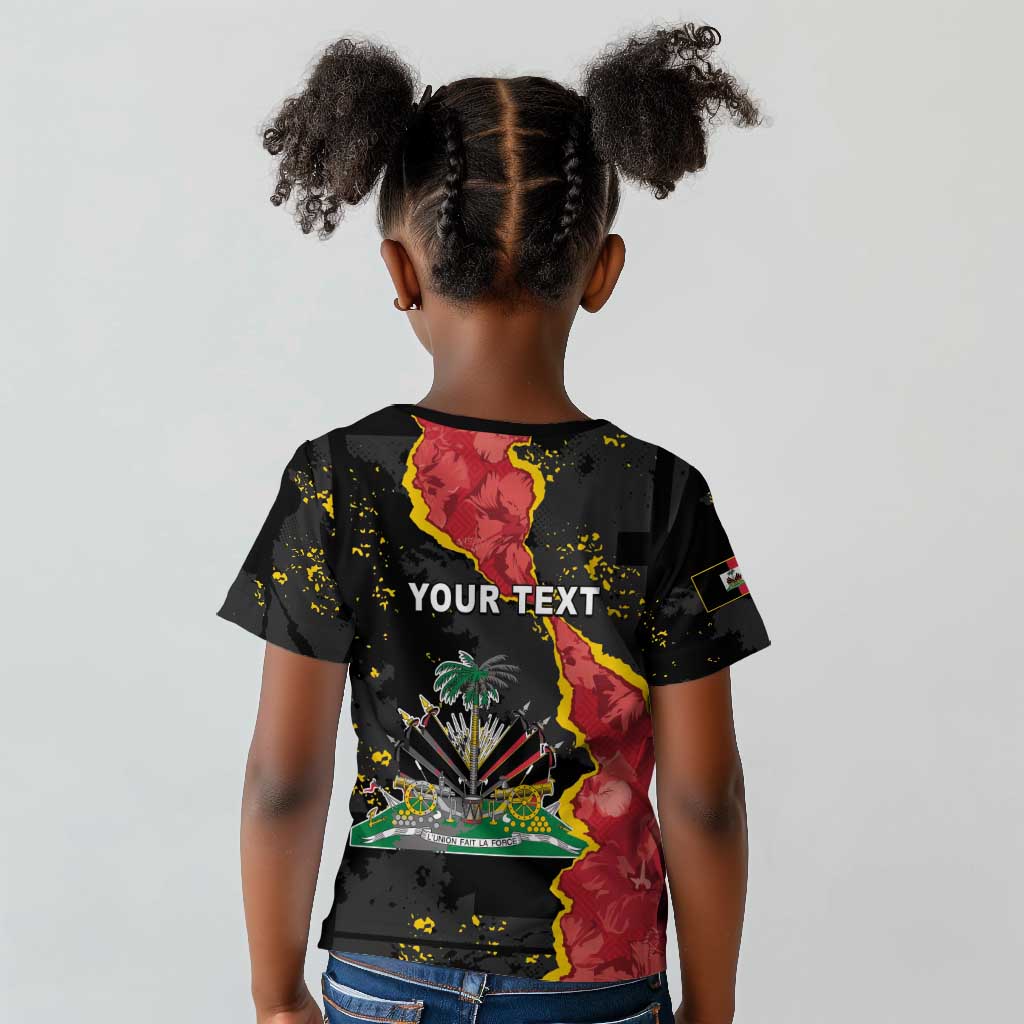 Personalised Haiti 1964 Kid T shirt Coat Of Arms Unique Style - African Pride