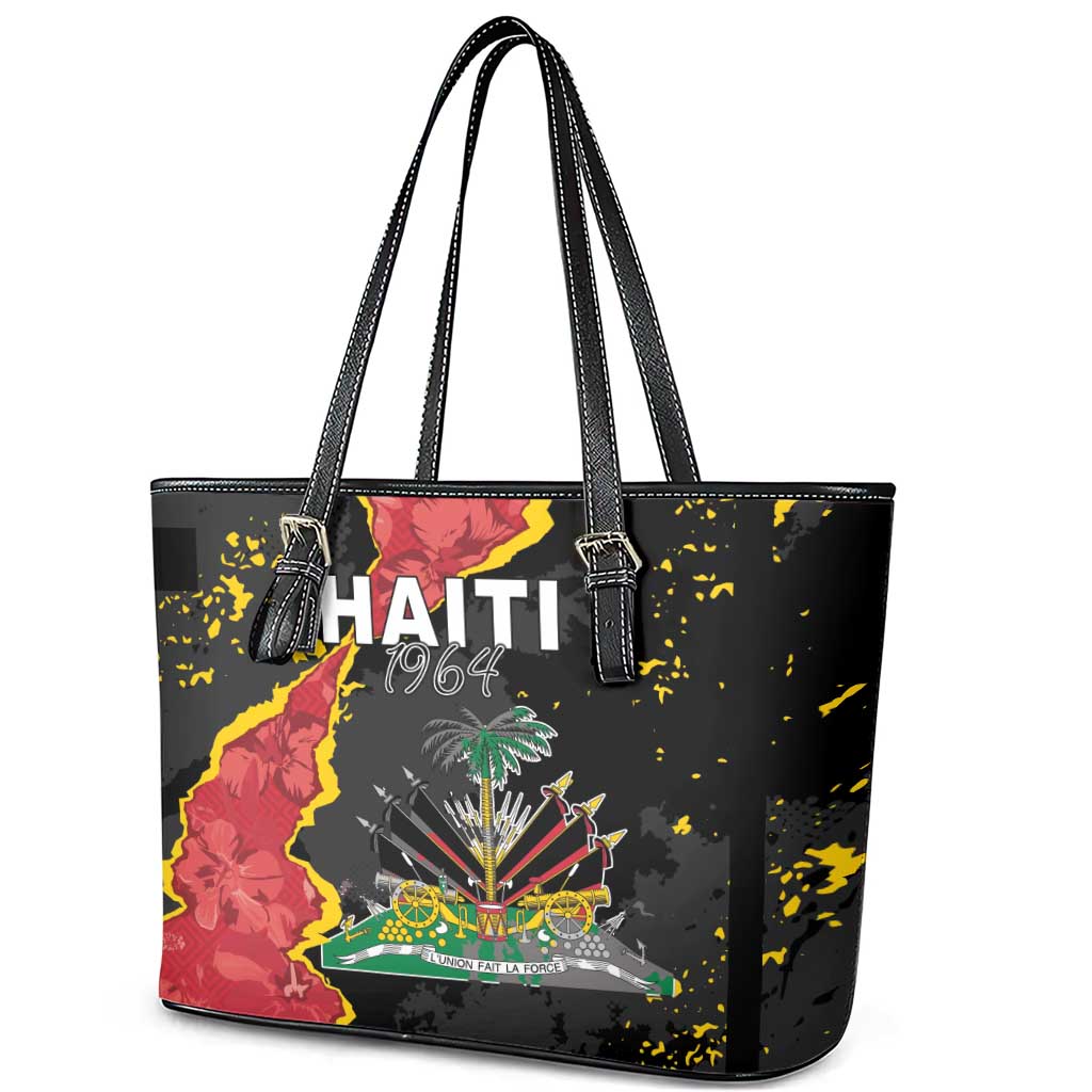 Haiti 1964 Leather Tote Bag Coat Of Arms Unique Style - African Pride