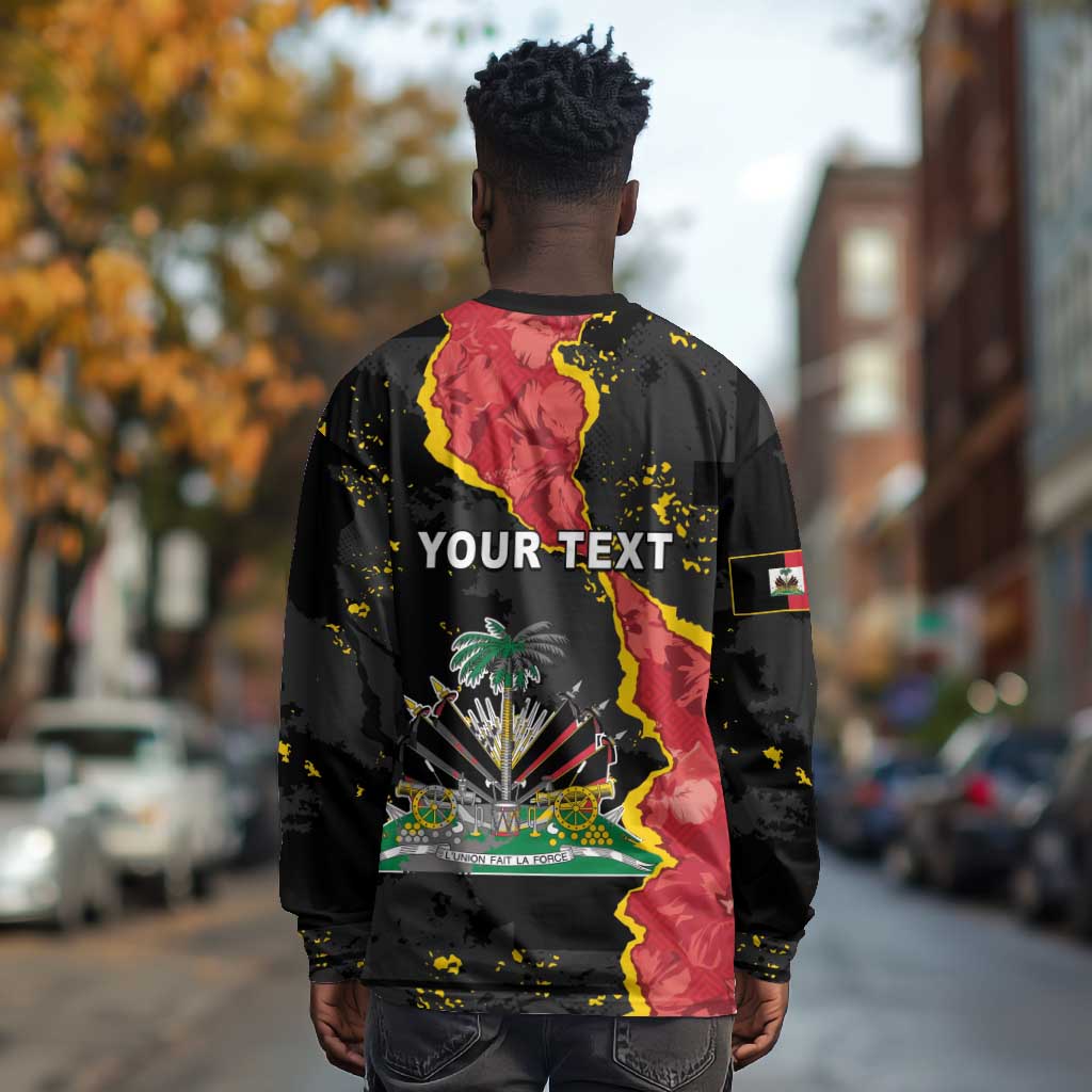 Personalised Haiti 1964 Long Sleeve Shirt Coat Of Arms Unique Style - African Pride