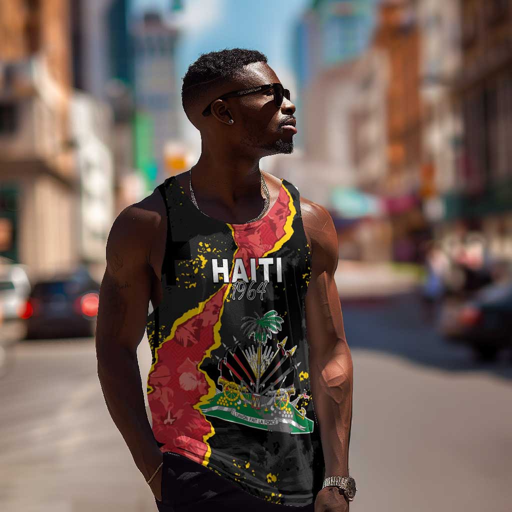 Personalised Haiti 1964 Men Tank Top Coat Of Arms Unique Style - African Pride
