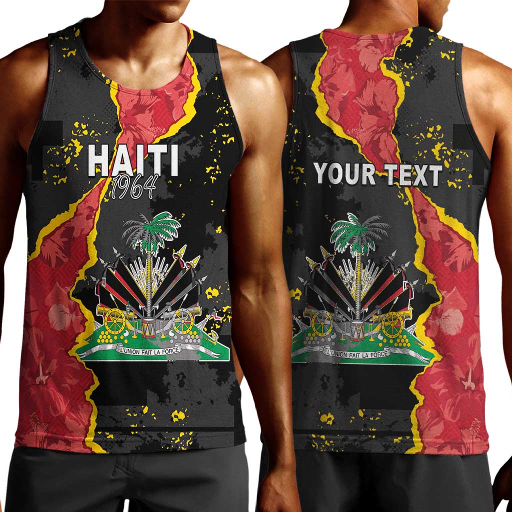 Personalised Haiti 1964 Men Tank Top Coat Of Arms Unique Style - African Pride