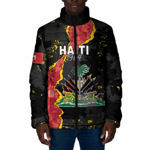 Personalised Haiti 1964 Padded Jacket Coat Of Arms Unique Style