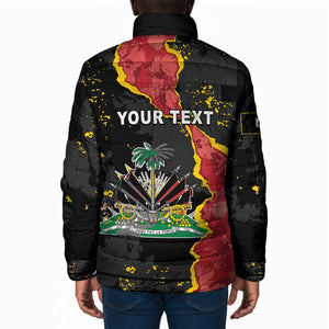 Personalised Haiti 1964 Padded Jacket Coat Of Arms Unique Style