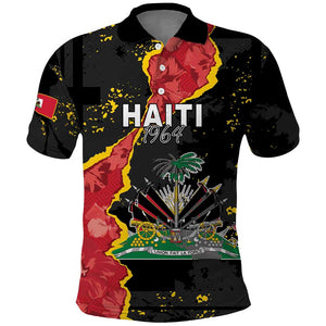 Personalised Haiti 1964 Polo Shirt Coat Of Arms Unique Style - African Pride
