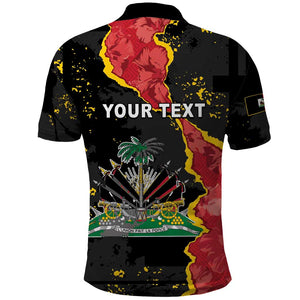 Personalised Haiti 1964 Polo Shirt Coat Of Arms Unique Style - African Pride