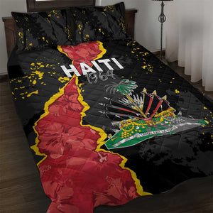 Haiti 1964 Quilt Bed Set Coat Of Arms Unique Style - African Pride