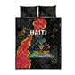 Haiti 1964 Quilt Bed Set Coat Of Arms Unique Style - African Pride