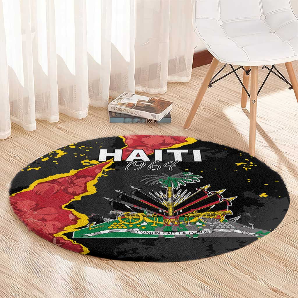 Haiti 1964 Round Carpet Coat Of Arms Unique Style - African Pride