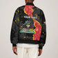 Personalised Haiti 1964 Sleeve Zip Bomber Jacket Coat Of Arms Unique Style - African Pride