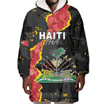 Personalised Haiti 1964 Wearable Blanket Hoodie Coat Of Arms Unique Style - African Pride