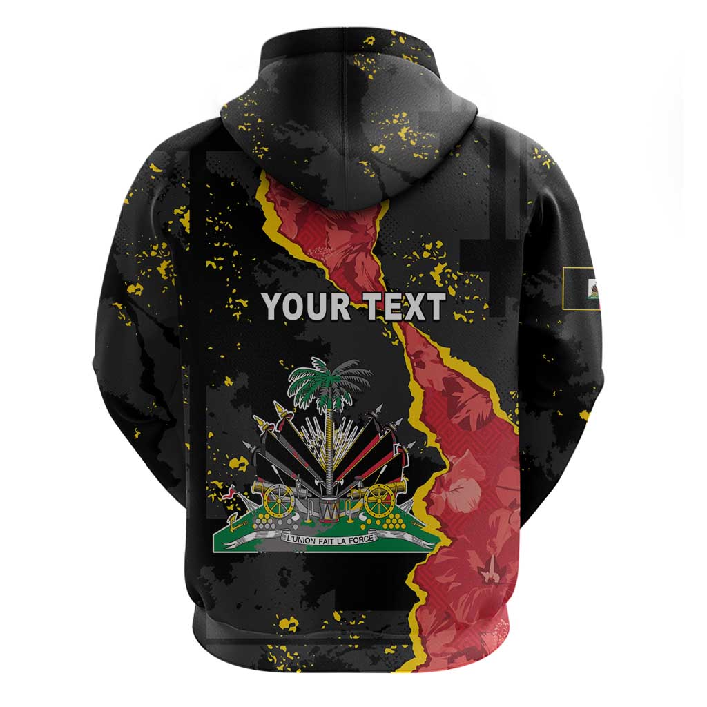 Personalised Haiti 1964 Zip Hoodie Coat Of Arms Unique Style - African Pride