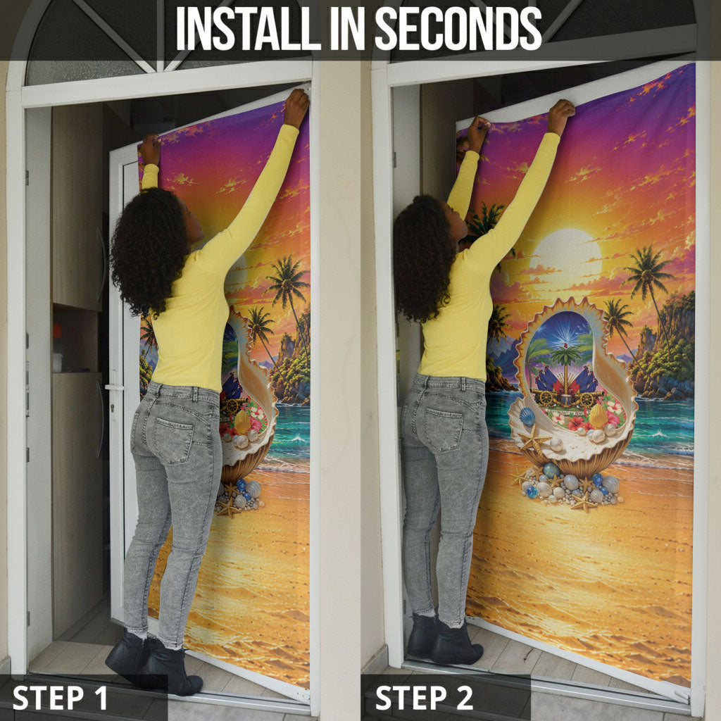 Haiti Door Cover The Pearl Of The Antilles