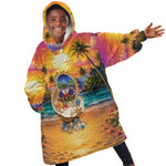 Haiti Kid Wearable Blanket Hoodie The Pearl Of The Antilles