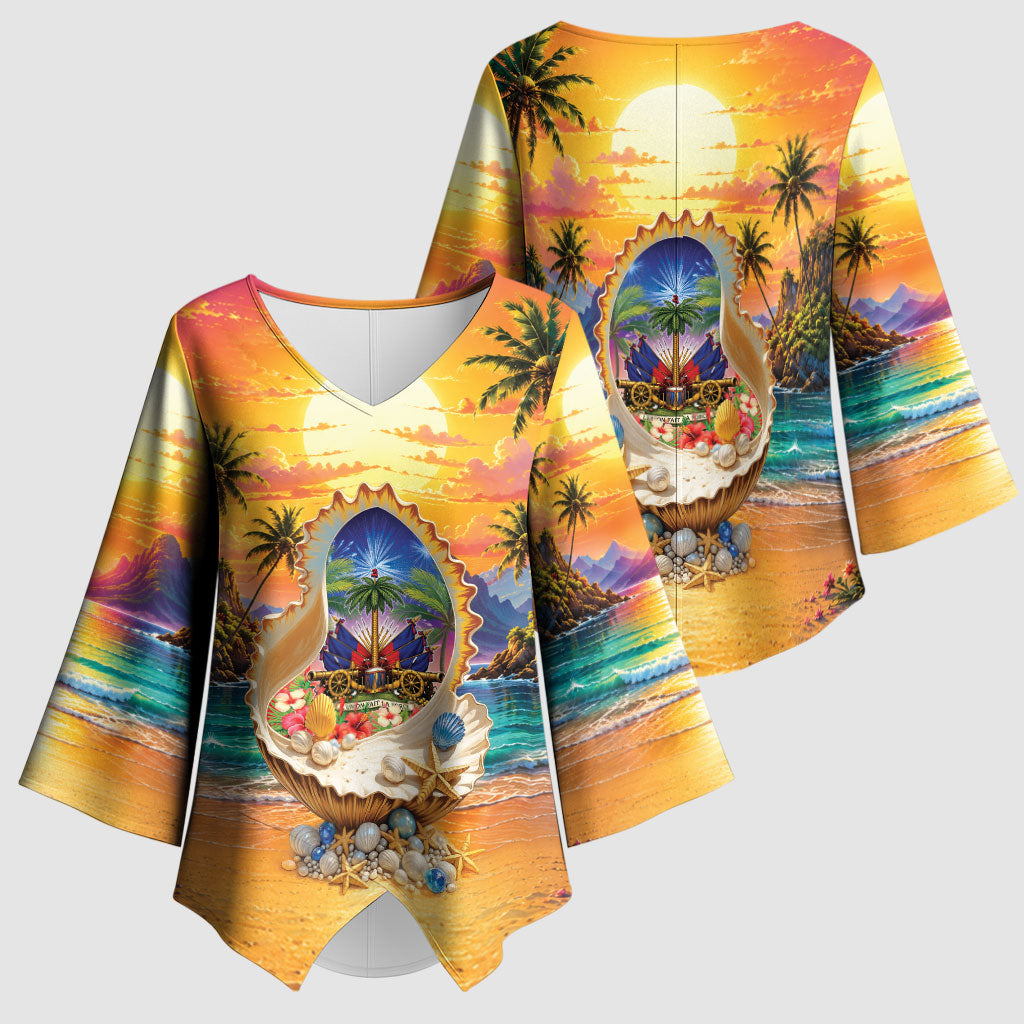 Haiti Kimono Sleeve Blouse The Pearl Of The Antilles