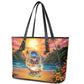 Haiti Leather Tote Bag The Pearl Of The Antilles