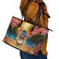 Haiti Leather Tote Bag The Pearl Of The Antilles