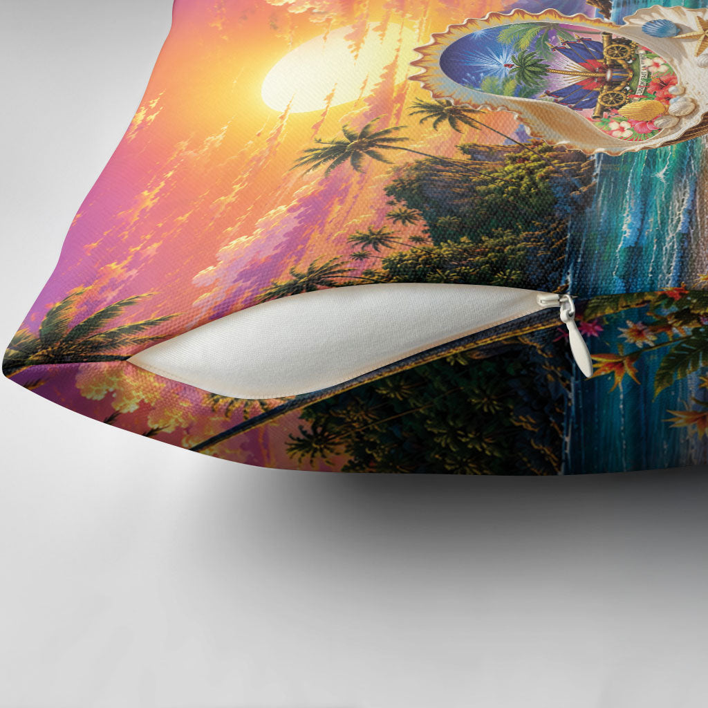 Haiti Pillow Cover The Pearl Of The Antilles