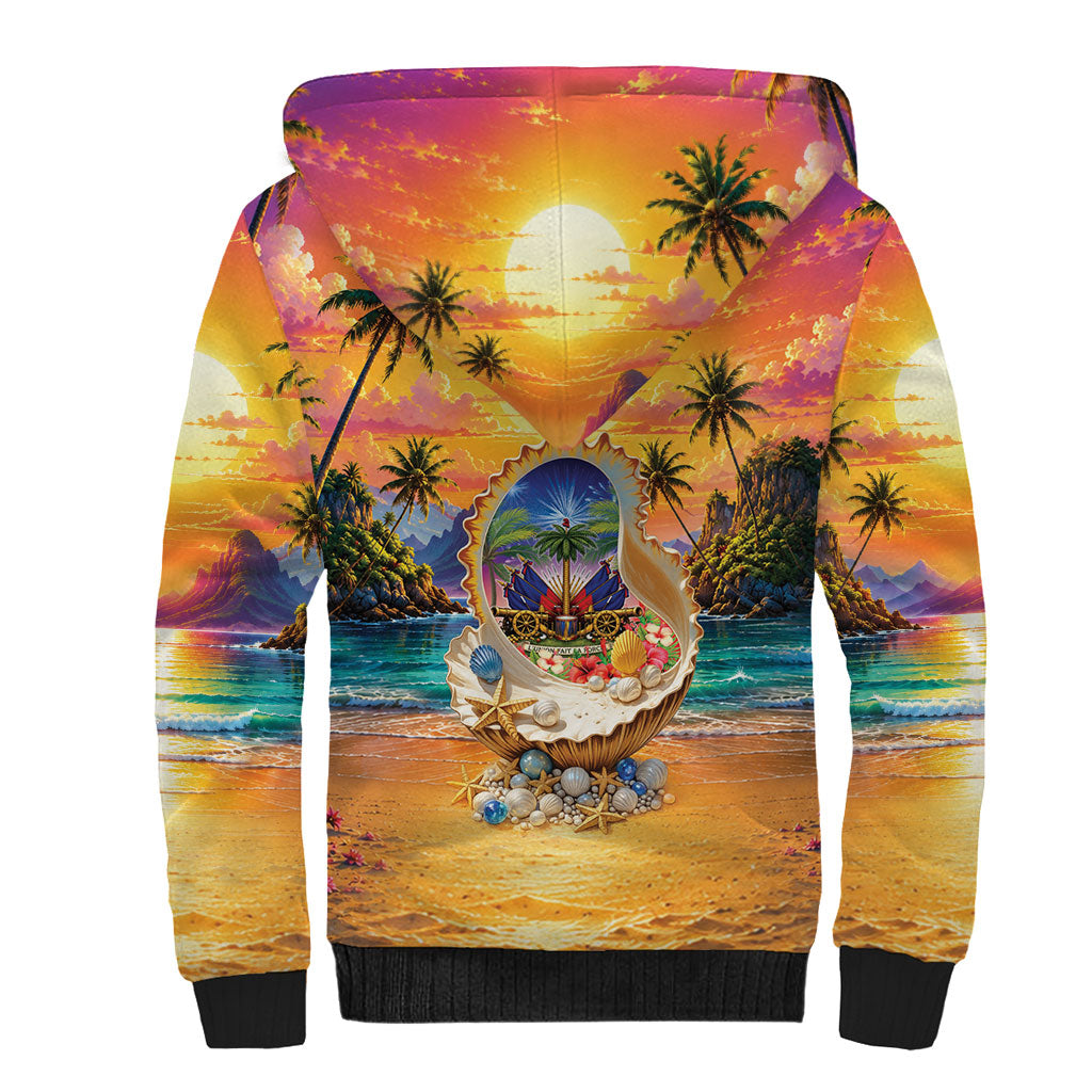 Haiti Sherpa Hoodie The Pearl Of The Antilles