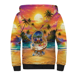 Haiti Sherpa Hoodie The Pearl Of The Antilles