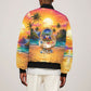 Haiti Sleeve Zip Bomber Jacket The Pearl Of The Antilles