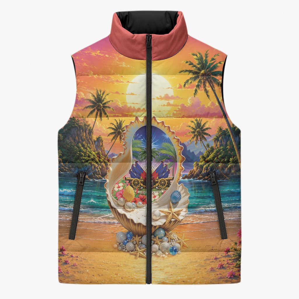 Haiti Sleeveless Puffer Jacket The Pearl Of The Antilles