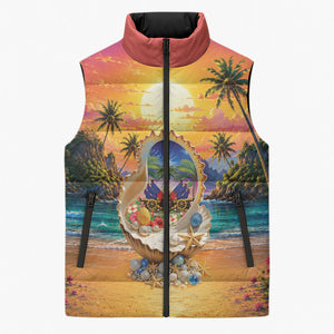 Haiti Sleeveless Puffer Jacket The Pearl Of The Antilles