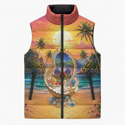 Haiti Sleeveless Puffer Jacket The Pearl Of The Antilles