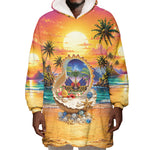 Haiti Wearable Blanket Hoodie The Pearl Of The Antilles