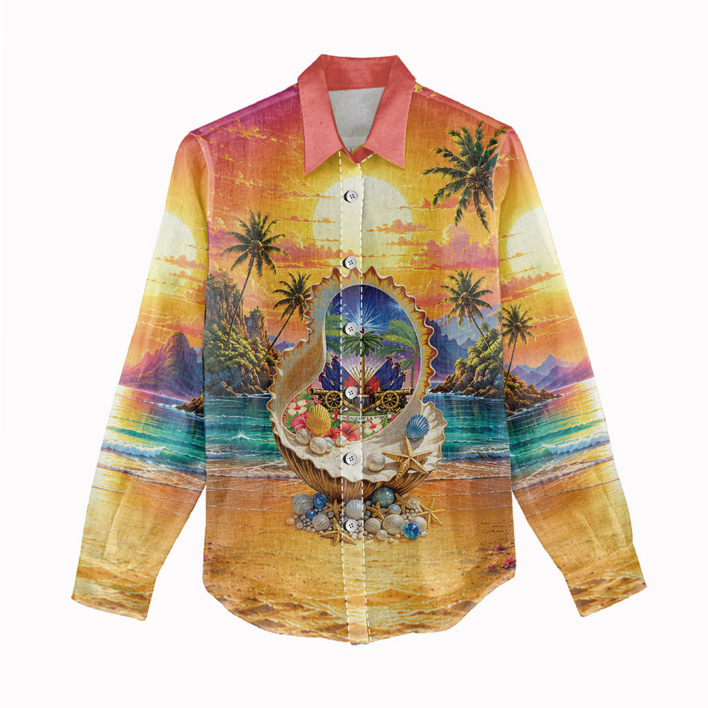 Haiti Women Casual Shirt The Pearl Of The Antilles