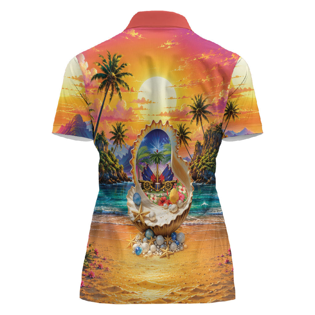 Haiti Women Polo Shirt The Pearl Of The Antilles