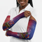 Haitian Zoe Arm Sleeves Roaring Lion With Coat Of Arms