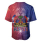 Haitian Zoe Baseball Jersey Roaring Lion With Coat Of Arms