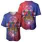 Haitian Zoe Baseball Jersey Roaring Lion With Coat Of Arms