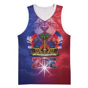 Haitian Zoe Basketball Jersey Roaring Lion With Coat Of Arms