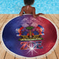 Haitian Zoe Beach Blanket Roaring Lion With Coat Of Arms