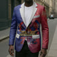 Haitian Zoe Blazer Roaring Lion With Coat Of Arms