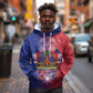 Haitian Zoe Hoodie Roaring Lion With Coat Of Arms