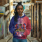 Haitian Zoe Hoodie Roaring Lion With Coat Of Arms