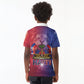 Haitian Zoe Kid Polo Shirt Roaring Lion With Coat Of Arms