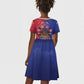 Haitian Zoe Kid Short Sleeve Dress Roaring Lion With Coat Of Arms