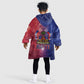 Haitian Zoe Kid Wearable Blanket Hoodie Roaring Lion With Coat Of Arms
