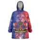Haitian Zoe Kid Wearable Blanket Hoodie Roaring Lion With Coat Of Arms