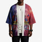 Haitian Zoe Kimono Roaring Lion With Coat Of Arms