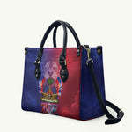 Haitian Zoe Leather Bag Roaring Lion With Coat Of Arms