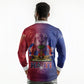 Haitian Zoe Long Sleeve Polo Shirt Roaring Lion With Coat Of Arms