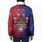 Haitian Zoe Padded Jacket Roaring Lion With Coat Of Arms