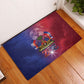 Haitian Zoe Rubber Doormat Roaring Lion With Coat Of Arms
