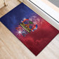 Haitian Zoe Rubber Doormat Roaring Lion With Coat Of Arms