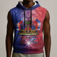 Haitian Zoe Sleeveless Hoodie Roaring Lion With Coat Of Arms