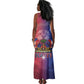 Haitian Zoe Tank Maxi Dress Roaring Lion With Coat Of Arms